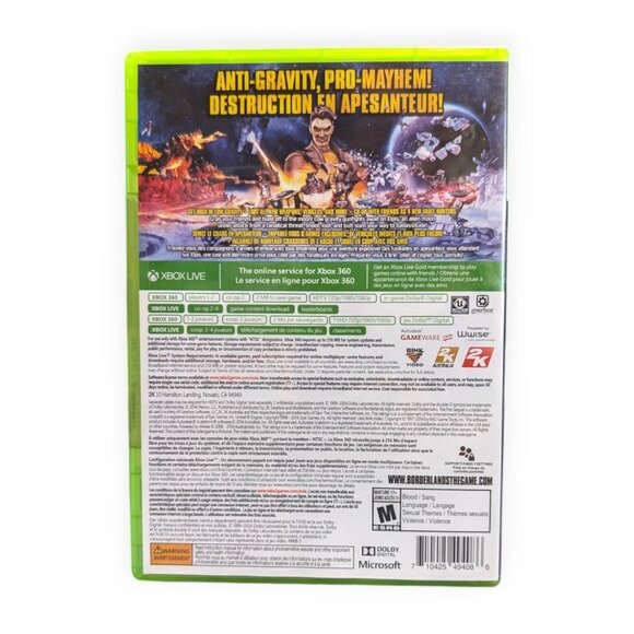 Borderlands The Pre-Sequel (Xbox 360, 2014) Complete CIB - Tested - Good Cond - Picture 2 of 3